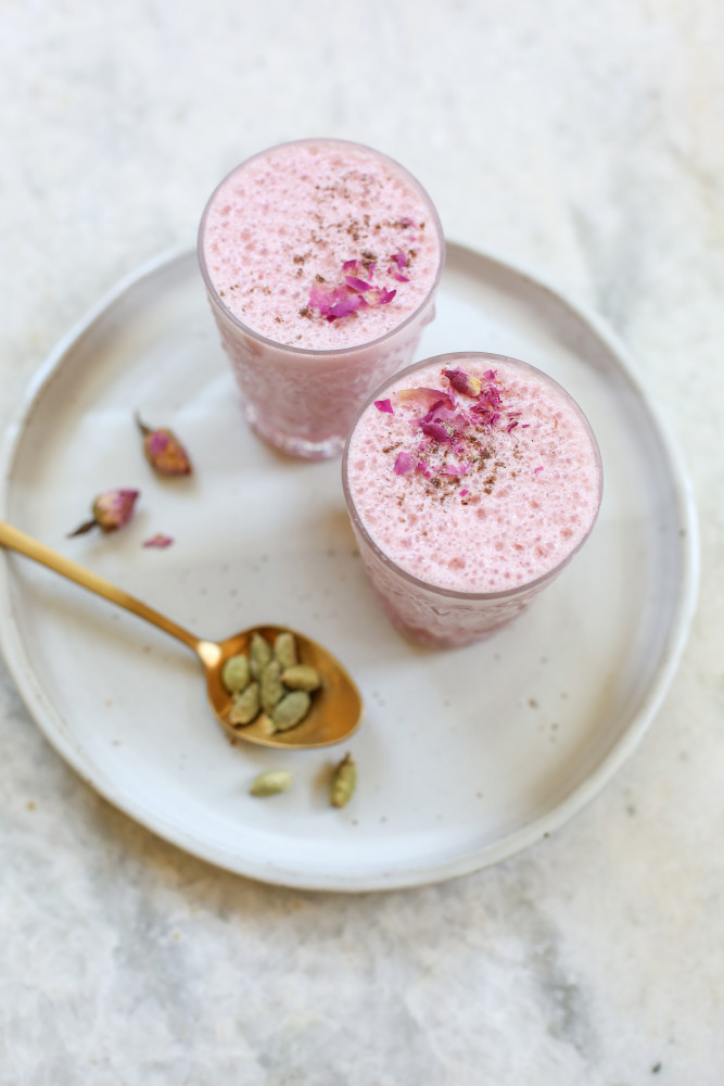EASY Rose Cardamom Lassi - Ministry of Curry
