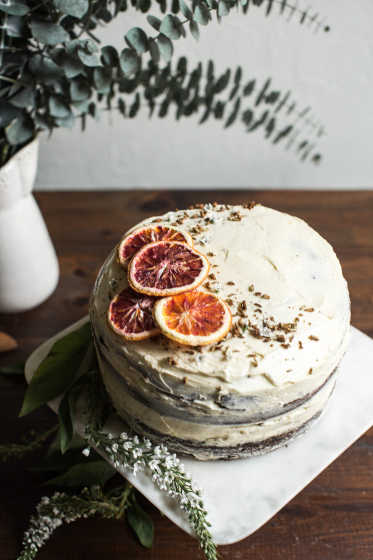 Recipes Chocolate Molasses Layer Cake with Marmalade & Candied Fennel